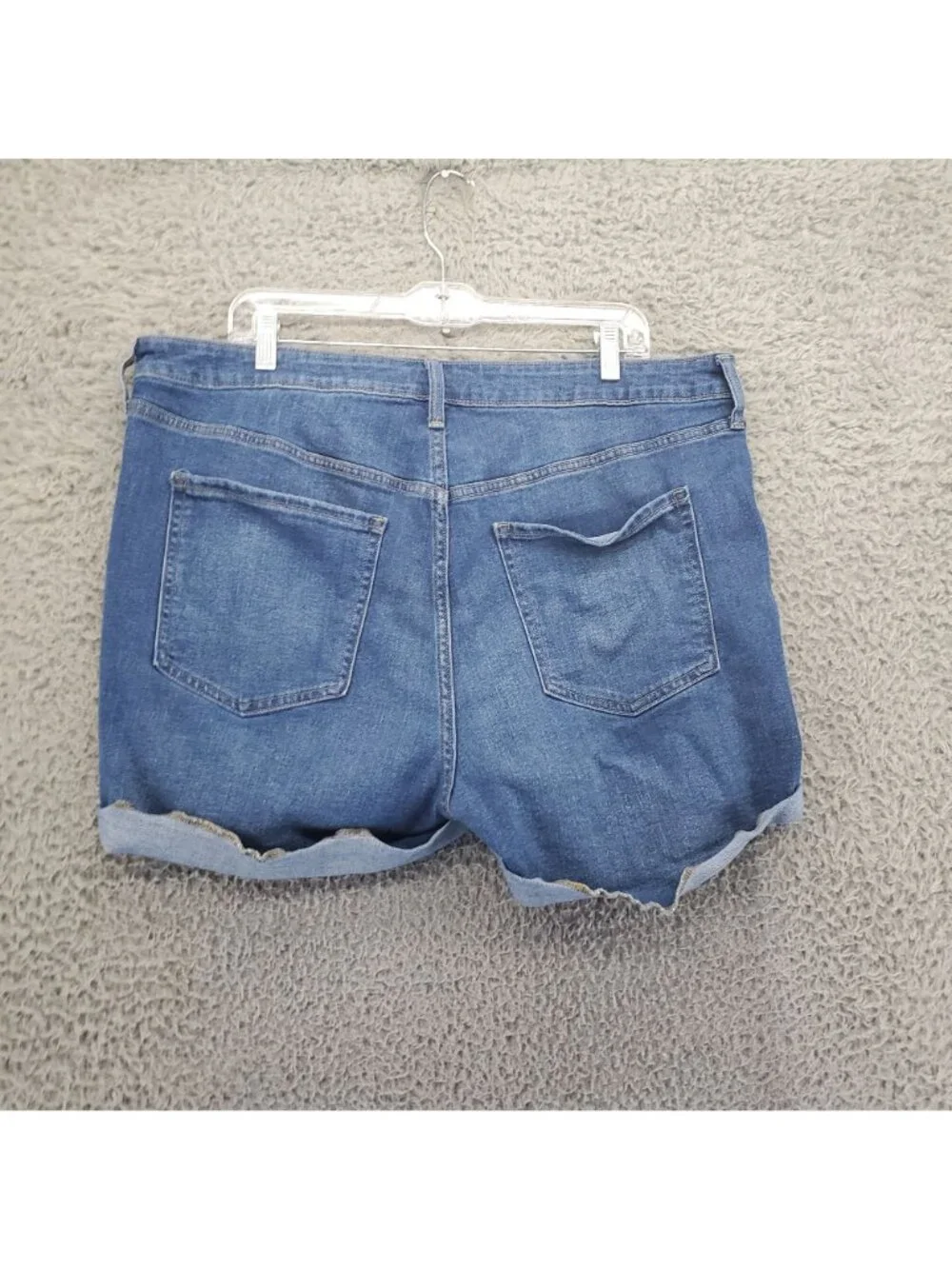 Old Navy Shorts Womens 18 Blue High-Rise Wow Stretch Denim Jorts *Read*